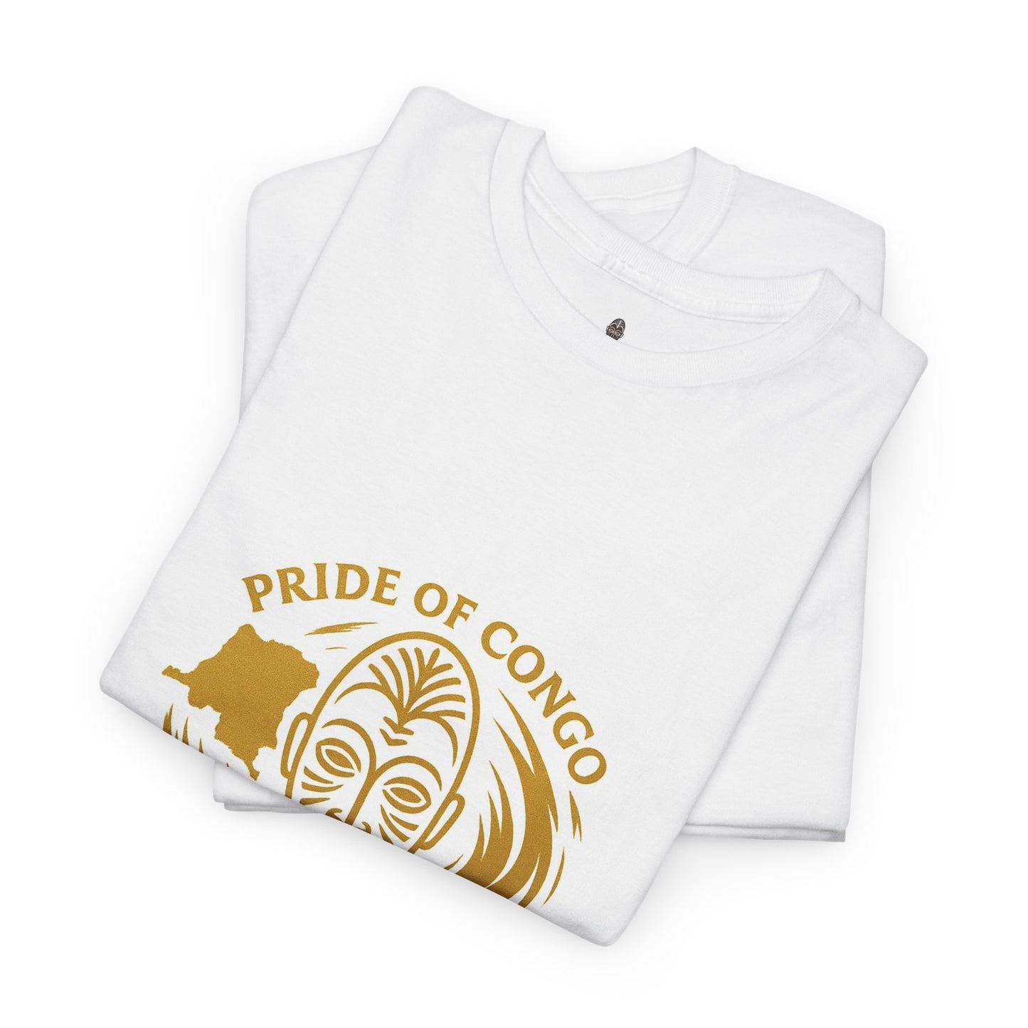 Pride of Congo Unisex Heavy Cotton Tee, African Heritage Shirt, Cultural Appreciation Apparel, Cotton T-Shirt, Gift for Art Lovers