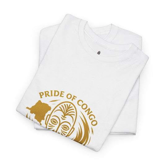 Pride of Congo Unisex Heavy Cotton Tee, African Heritage Shirt, Cultural Appreciation Apparel, Cotton T-Shirt, Gift for Art Lovers